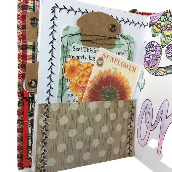 Collage Cover Custom Junk Journal  u Removable Ephemera Mini Junk Journal Handma - Picture 7 of 10